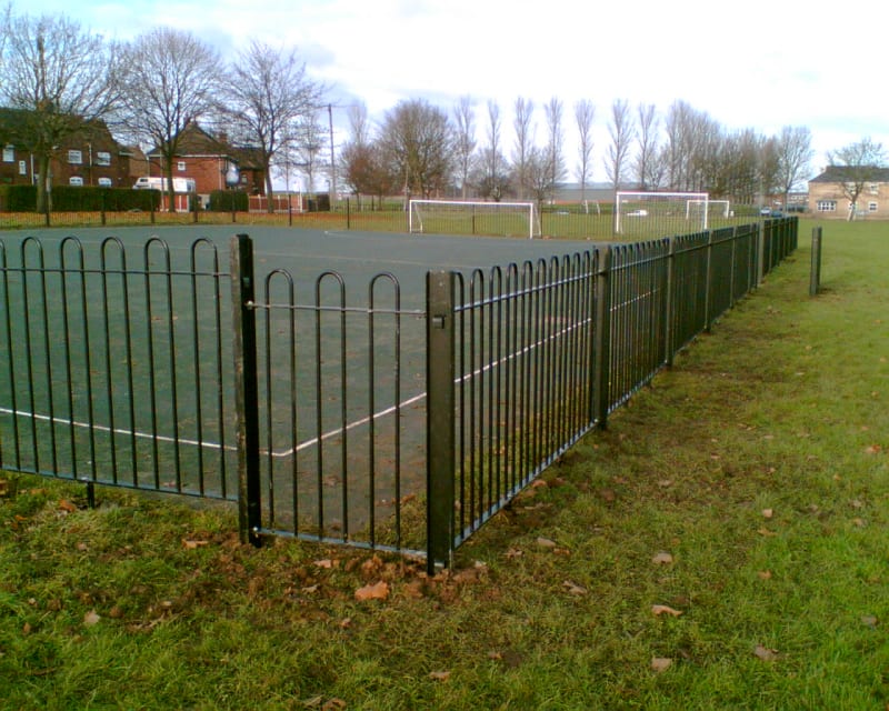 Bow Top Railings - a popular choice for schools